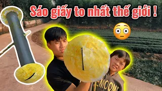 Làm Quả Sáo Giấy D140 To Nhất Thế Giới ? | MAIL CV