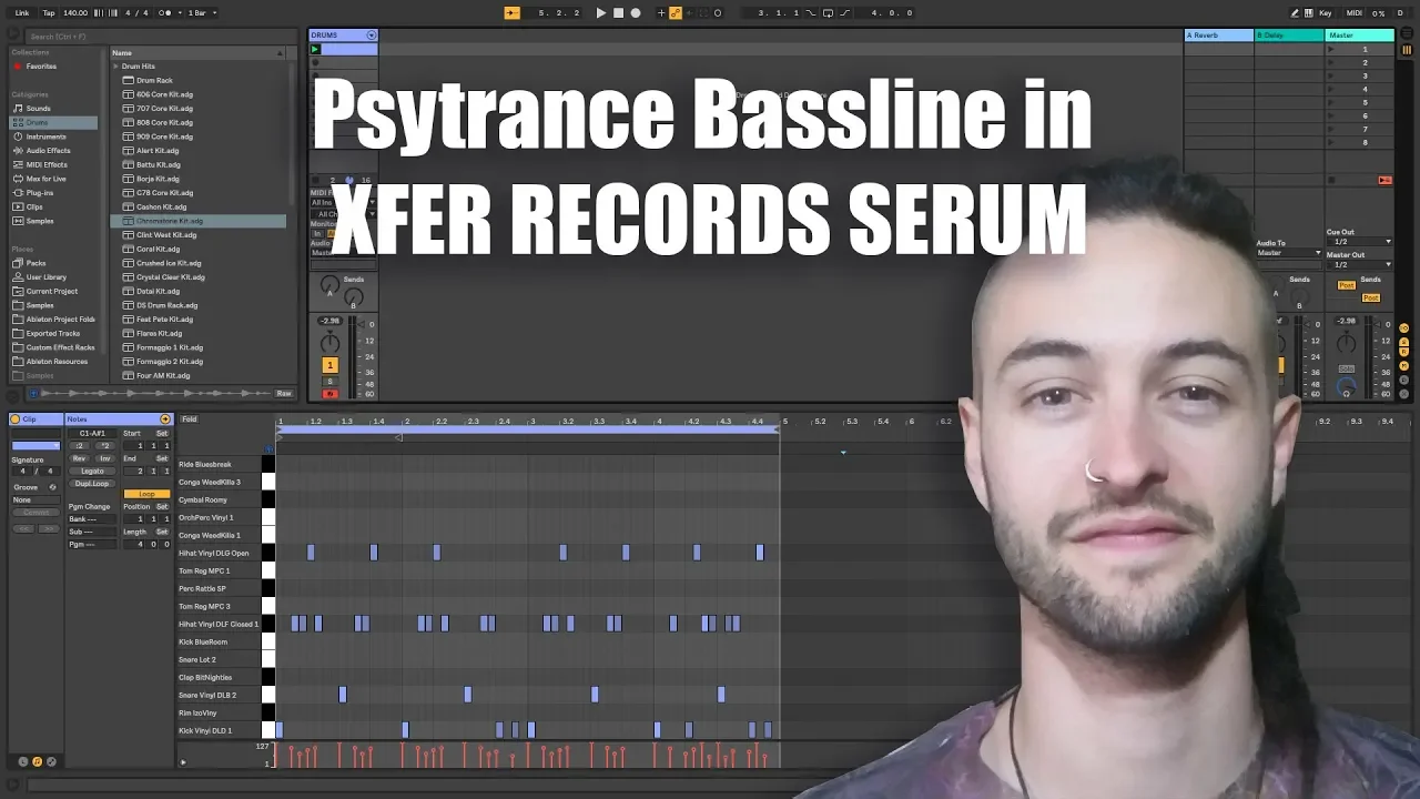 PSYTRANCE Bassline in XFER RECORDS SERUM