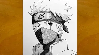 How to Draw Kakashi from Naruto Kakashi Drawing