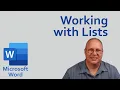 Learn to Master Lists in Microsoft Word