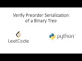 Leetcode - Verify Preorder Serialization of a Binary Tree Python