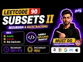 90 Subsets II Handle Duplicates Using Recursion Backtracking