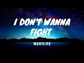 Download Lagu I don't wanna fight - Westlife - lyrics video