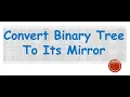 Convert Binary Tree Into Its Mirror Tree