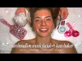 ASMR Facial on Kate Marie Baker Marshmallow Pearl Mask PRX Derm Perfexion Pink Ice Globes