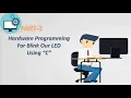 PART-2 Atmega16 Microcontroller programming with software Hardware Representation