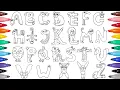 Animal Alphabet Coloring Pages - Coloring All Letters