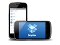 The Dropbox cloud storage android app