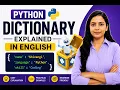 Python Dictionary Explained in English Complete Tutorial for Beginners python shivangi