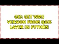 GIS Get WMS version from QGIS layer in Python