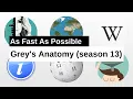 Grey s Anatomy season 13 As Fast As Possible