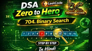 LeetCode 704 Binary Search Easy Java Solution DSA Zero to Hero