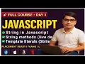 JavaScript strings methods Explained with Live Examples Full Beginner to Advanced Guide Hindi