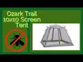 Keep the bugs out Ozark Trail 10x10 Instant Screen Tent Unboxing and Easy Setup