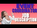 Hotel Event Coordinator Job Description Explained