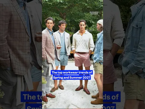 These are the top #workwear trends of Spring and Summer 2027. #NYFW #BrooksBrothers #fashion