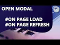 How To Open Bootstrap Modal On Page Load Refresh Using jQuery Technogates