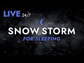Lagu 🔴 Fall Asleep to Snow Storm Sounds for Sleeping - Dimmed Screen | Live Stream - Blizzard Sounds