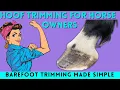 How To Trim Horse Hooves Barefoot Hoof Trimming For Beginners