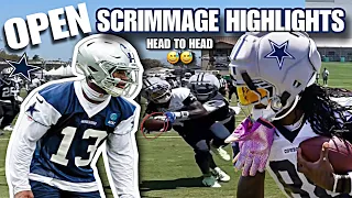 Dallas Cowboys LIVE FULL SCRIMMAGE Highlights Ceedee Lamb vs Caleb Downs Offense GAME READY
