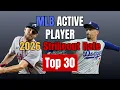 Top 30 Active MLB Career Strikeout Rate Leaders 2026 Season Opener