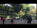 Roller skating at riverbank state park in Harlem