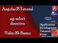 Angularjs Tutorials for Beginners Learn Basics 19 ng-select directive