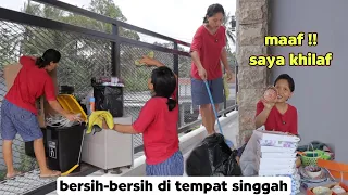 Maaf saya khilaf !! Bersih bersih di tempat singgah