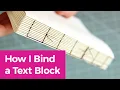 How to Stitch a Text Block for Case Book Binding