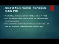 Java Full Stack - Introduction