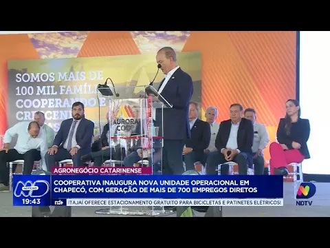 Inauguração de nova unidade impulsiona agronegócio em Chapecó, gerando mais de 700 empregos diretos
