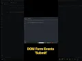 DOM form events submit