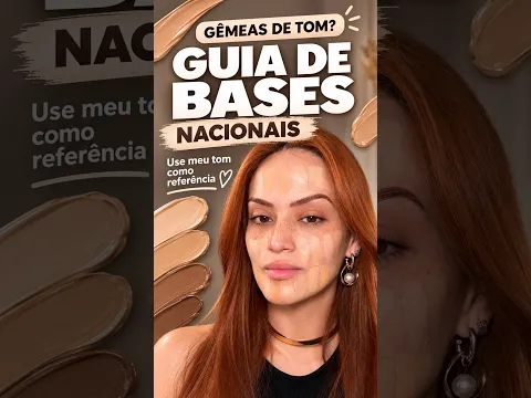 GUIA de cores de bases nacionais TODOS MEUS TONS - GÊMEAS DE TOM