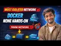 Docker None Network Hands-on No Network Container Explained DevOps Tutorial