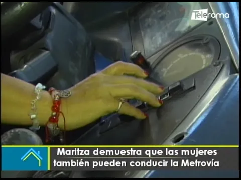 Maritza demuestra que las mujeres también pueden conducir la Metrovía