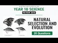 Natural Selection and Evolution Review Quiz 20 Questions Year 10 Science Australian Curriculum