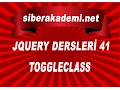 41 Gun - JQuery Dersleri 41