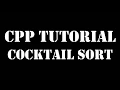 cocktail sort example in c programming