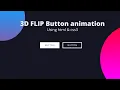Animated 3D Flip Buttons using HTML CSS Freelancer Khan