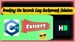 Breaking the Records Hackerrank Easy Problem Solution C Hindi Explanation