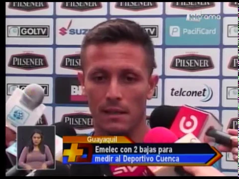 Emelec con 2 bajas para medir al Deportivo Cuenca