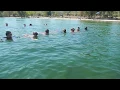 Lifeguarding Drill: Deep Water Line Search, Underwater Perspective
