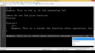 Variables Inside and Outside Function