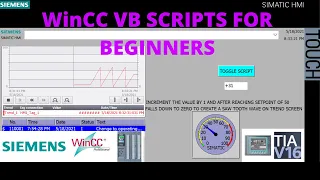 WinCC VB Scripts for Beginners Siemens TIA Portal VB Script Visual Basic Script Visual Basic