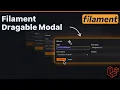 New Filament Plugin Draggable Modal Easy to Install