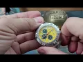Men s FOSSIL SPEEDWAY CHRONOGRAPH - Yellow Dial Fresh Battery