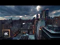 New York City Ambience Penthouse View City Sounds for Sleep Some Rain and Thunder 10 Hours