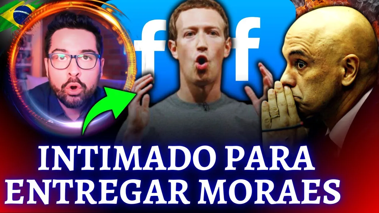 URGENTE🚨 Dono de Facebook recebe ordem judicial para entregar Moraes