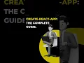 Create-react-app the complete guide