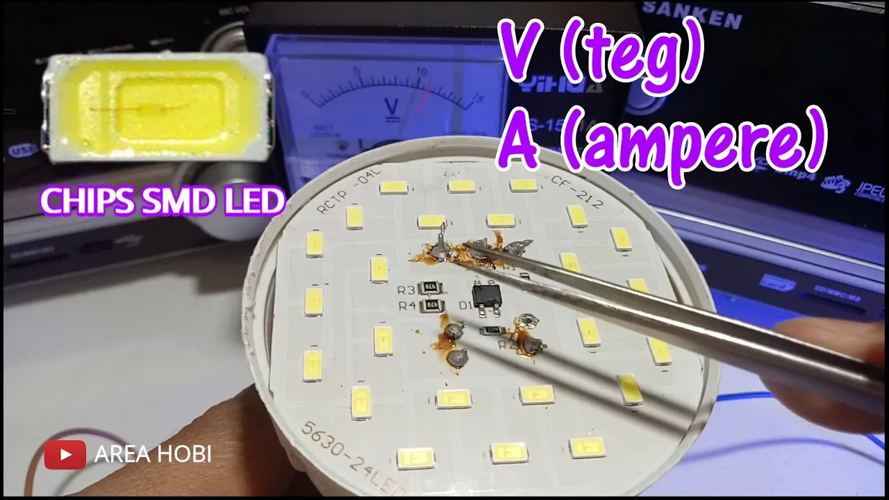 Cara Memasang lampu led 3v ke motor